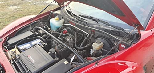 TSUBASA Lift Supports Mazda RX8 SE3P Bonnet Hood Gas Charged Shock Dampers Carbon Fiber Struts Bar (2 PCS) Normal Black