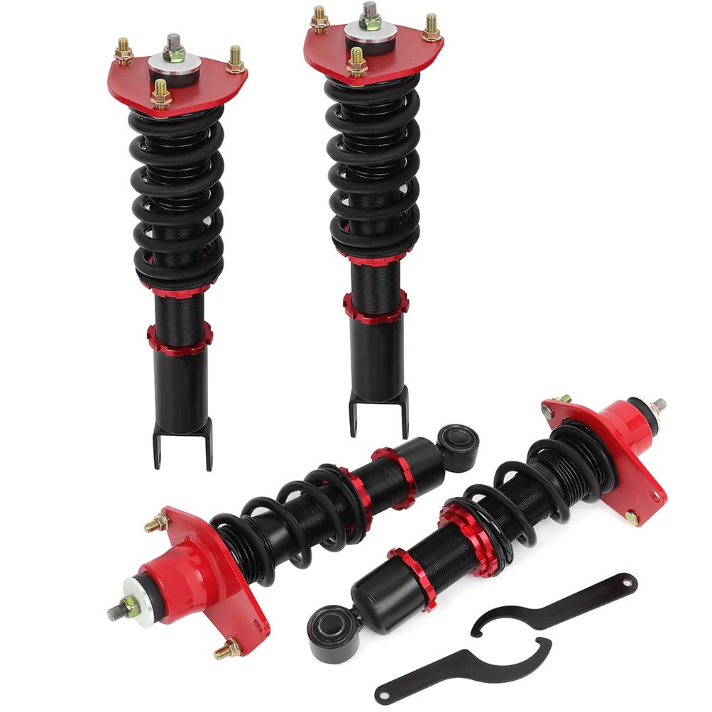 Mazda RX-8 Coilover Struts Spring Shocks Adjustable Height Suspension Red  
Mazda RX-8 Coilovers Full Set Red  
Mazda RX